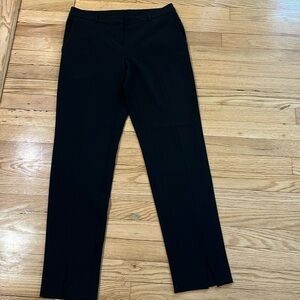 St John Caviar ‘Jennifer’ Crepe Marocain Ankle Pants/Black size 2